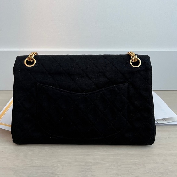 Chanel Medium Jersey 24 Kt Double Flap Bag - Picture 6 of 16